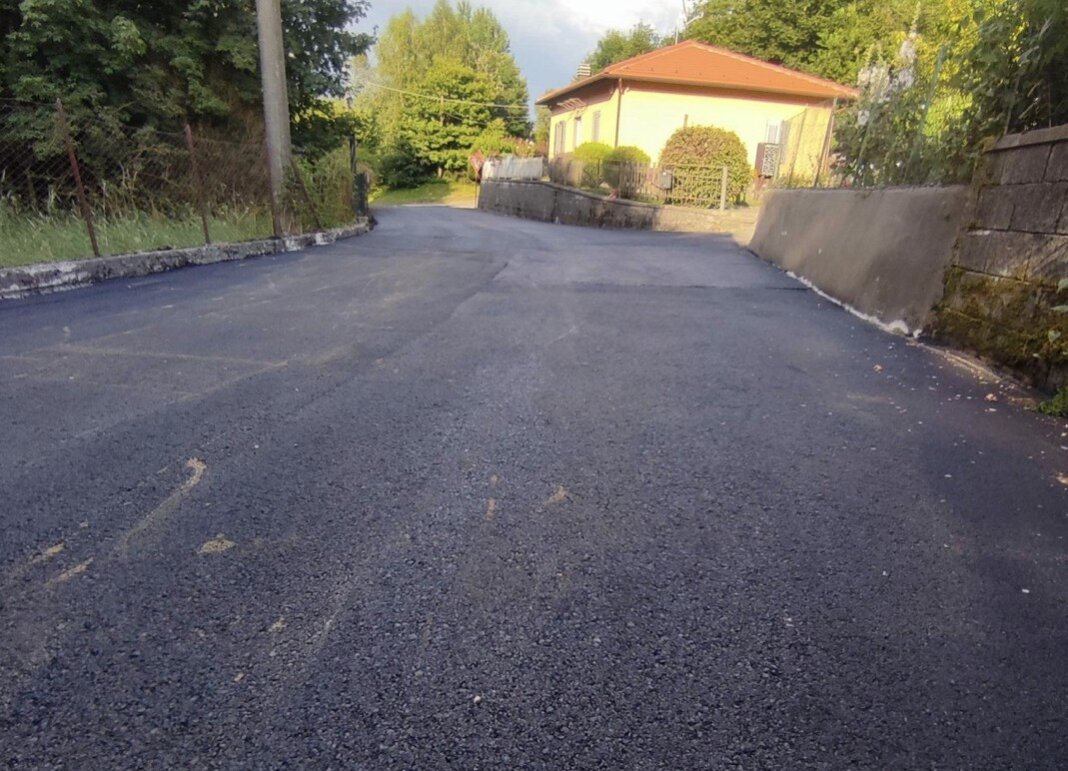 Strada asfaltata a San Marcello Piteglio