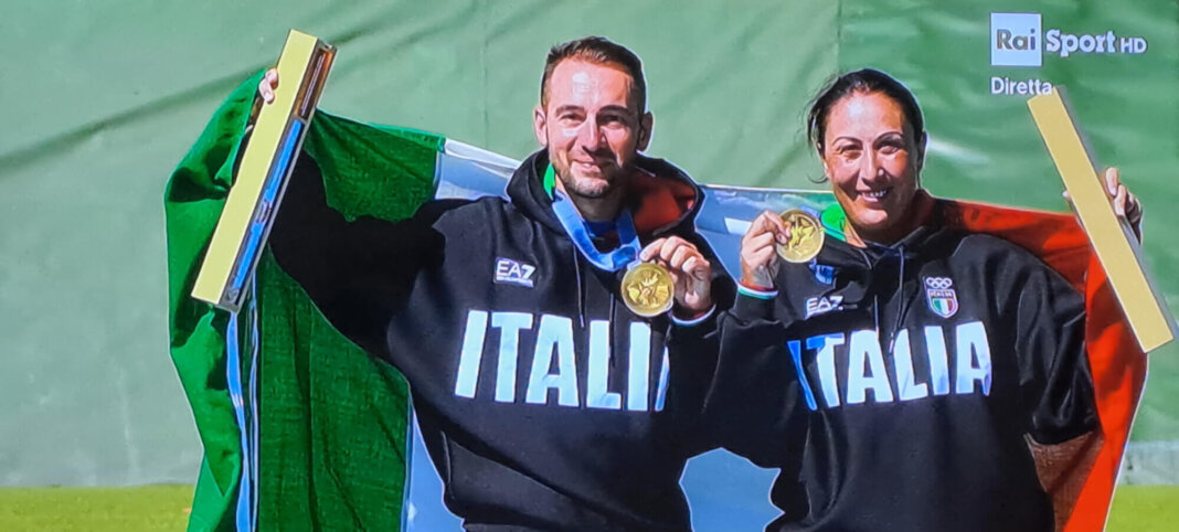 Diana Bacosi e Gabriele Rossetti oro nello skeet alle Olimpiadi di Parigi