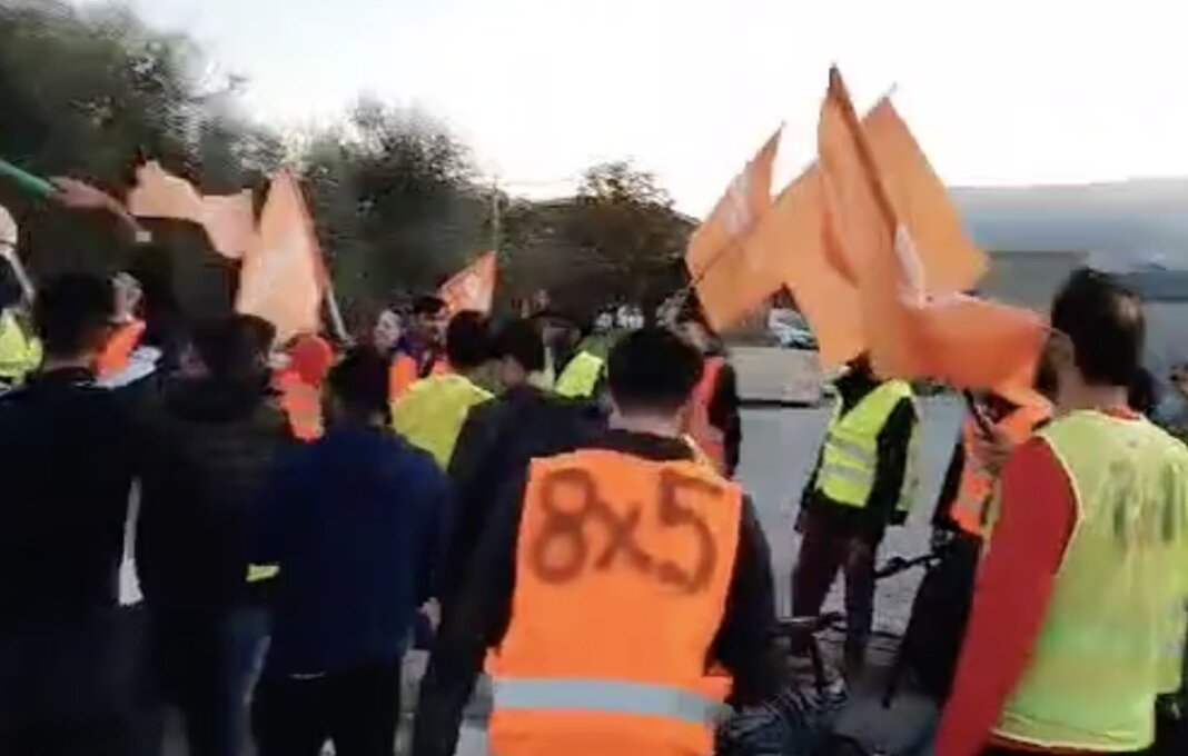 Ancora violenze ai lavoratori: bastonato perché si è rivolto al sindacato (foto FB Sudd Cobas)