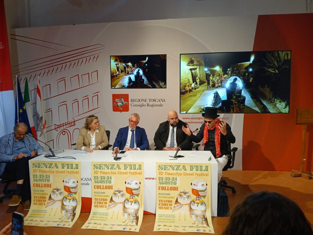Decima edizione per 'Senza fili - Pinocchio Street Festival' dal 22 al 24 agosto