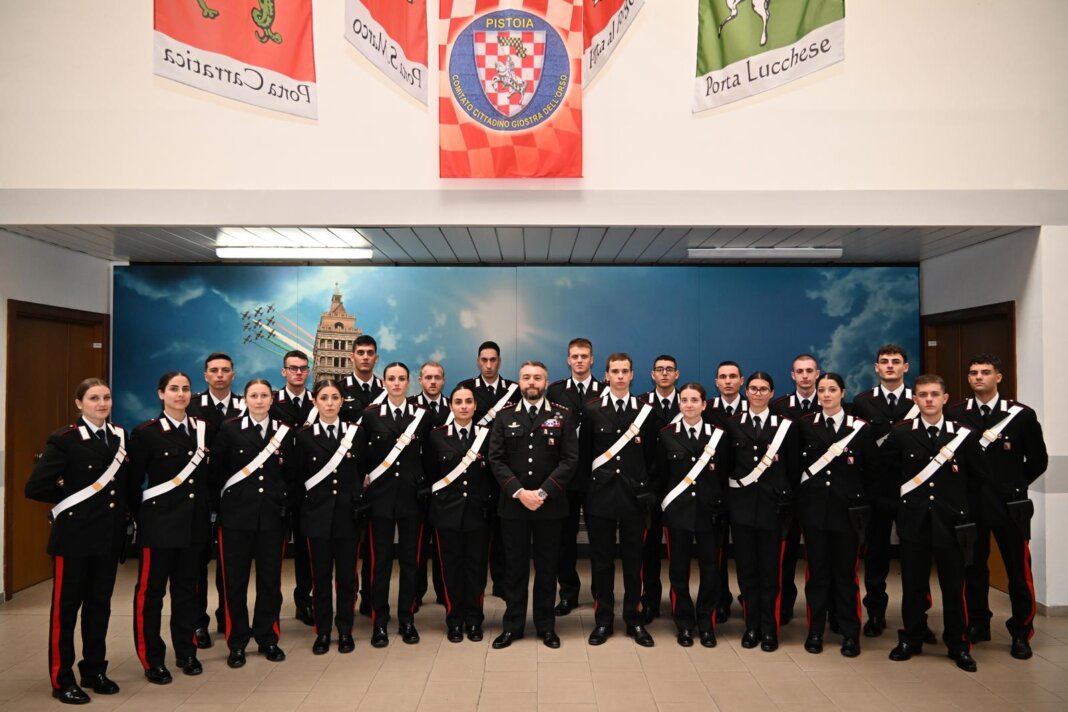 Carabinieri, 23 nuove unità per rinforzare il comando provinciale di Pistoia