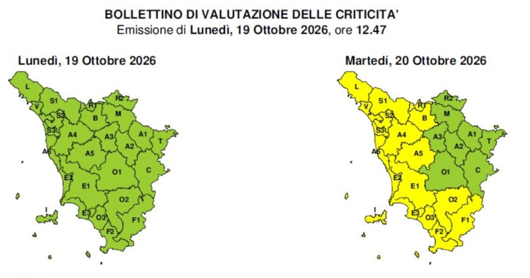 allerta gialla a pistoia