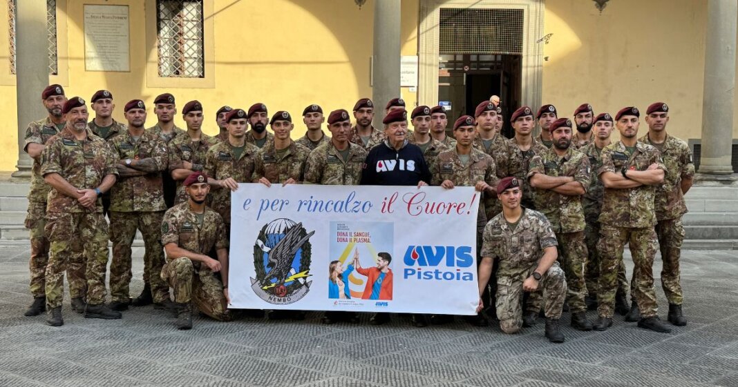 paracadutisti e avis pistoia insieme
